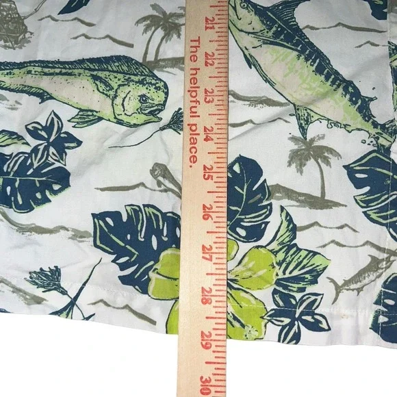 Fisherman Vacation Beachy Columbia PFG Trollers Best Sz L Shirt Swordfish Mahi - Picture 12 of 12